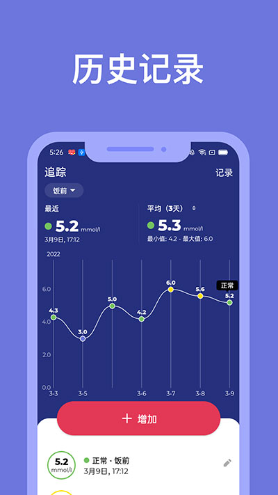 血糖小管家数据记录图表版