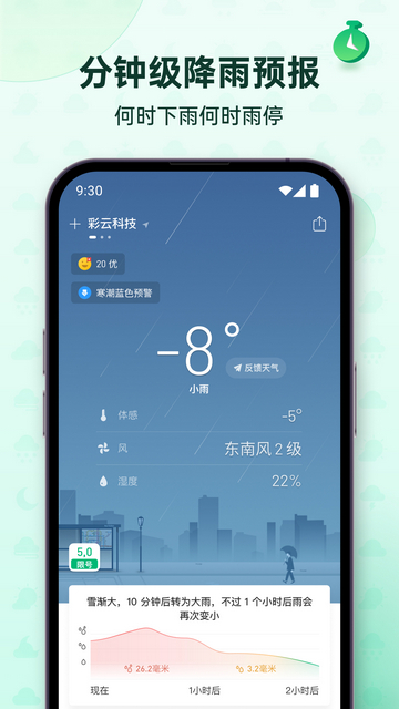 彩云天气雷达预报截图1