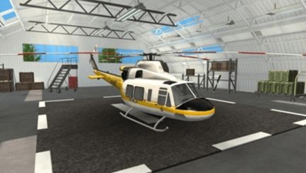 模拟直升机飞行