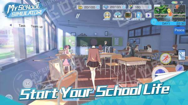 校园模拟器英文版截图1