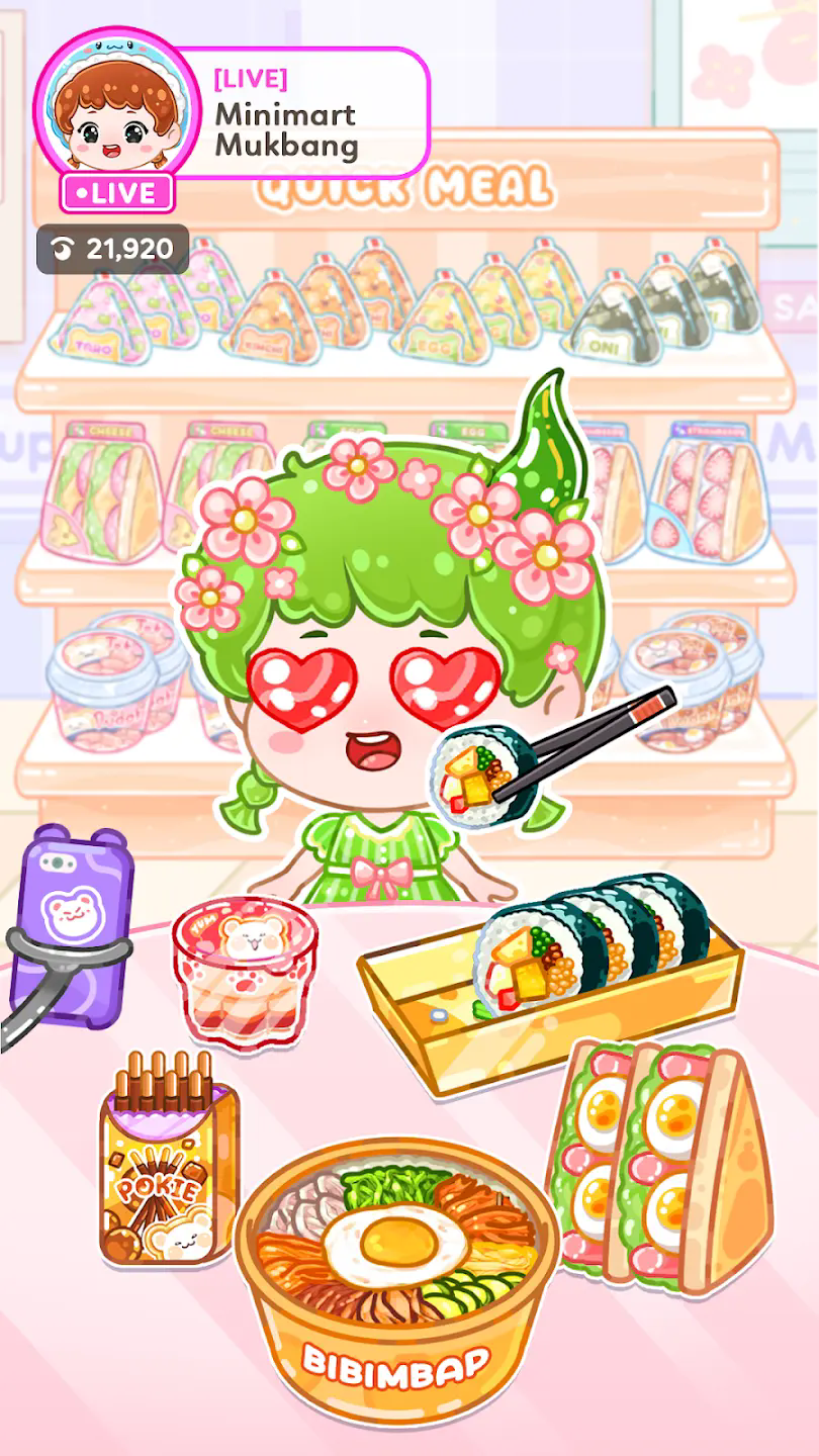 asmr女孩直播吃播截图1