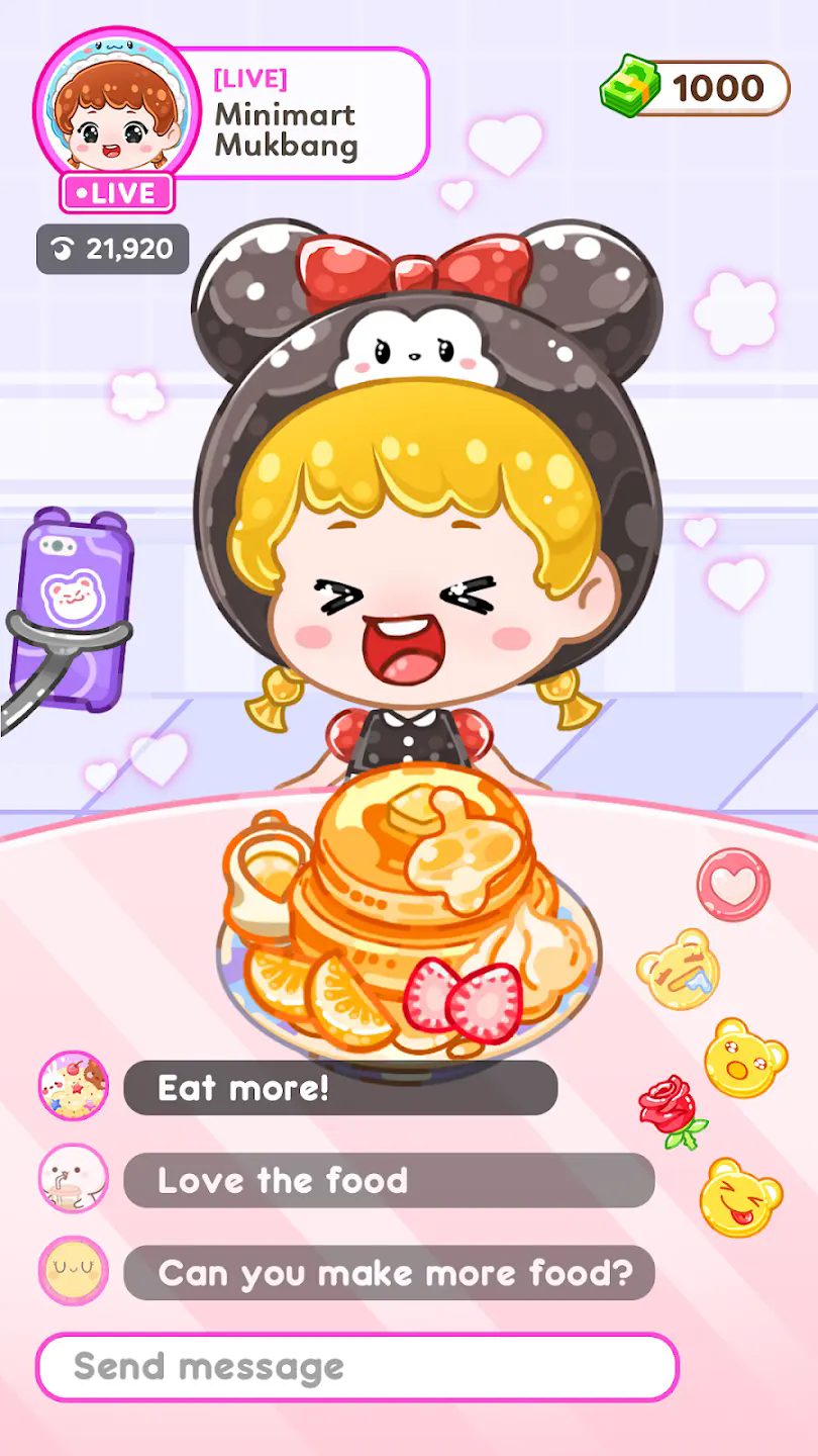 asmr女孩直播吃播截图3