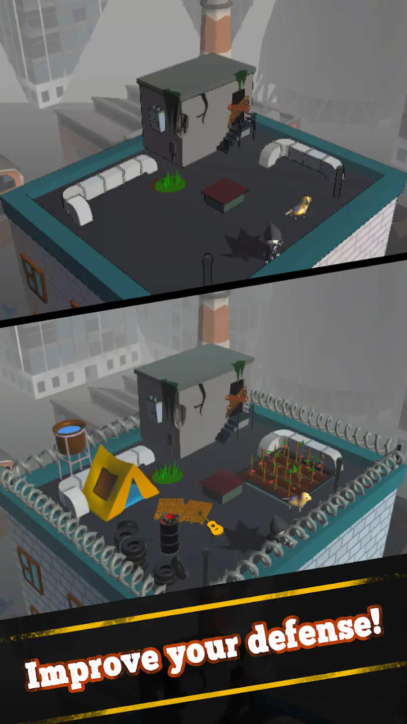 屋顶生存僵尸塔防