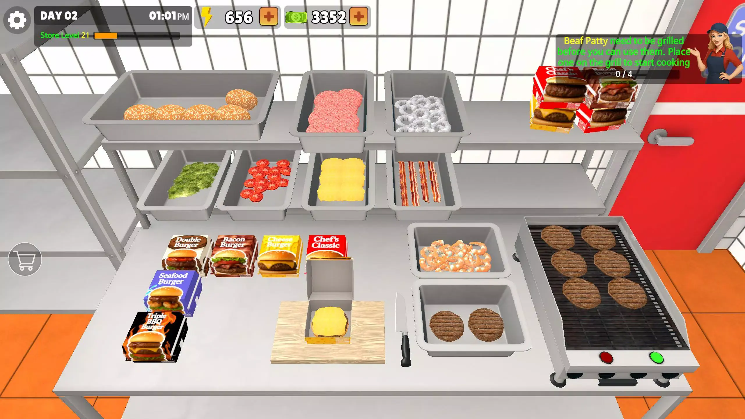 我的汉堡屋模拟器截图3