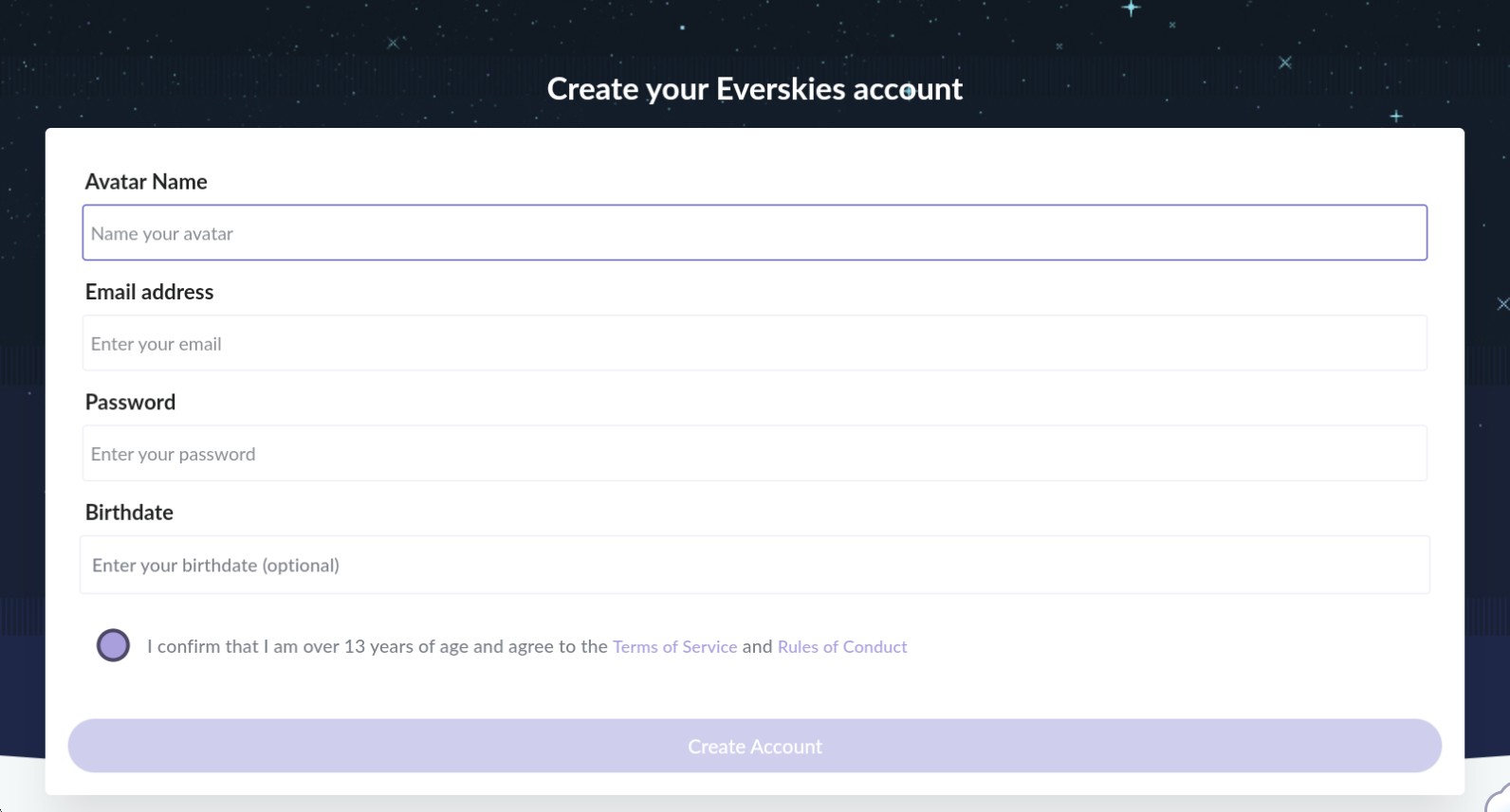 永远的天空虚拟装扮国际服