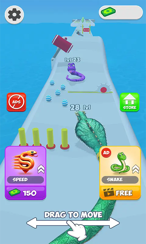 贪吃蛇进化跑酷3D截图3