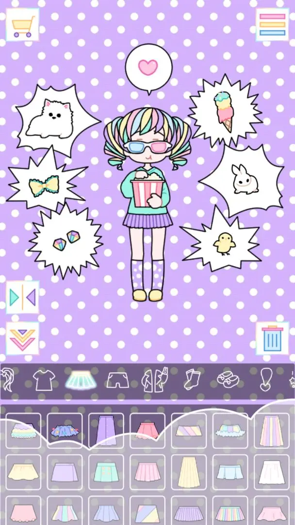 缤纷女孩换装中文版截图1