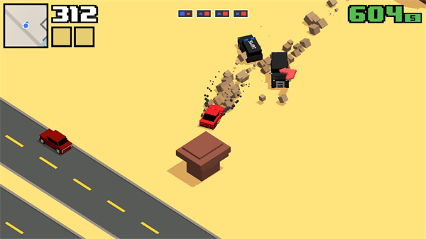 像素公路飙飙车2截图1