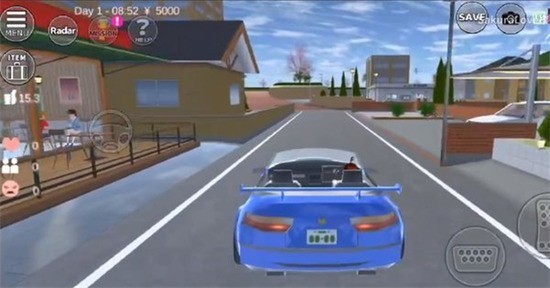 樱花校园模拟器紫色旗袍中文版截图3