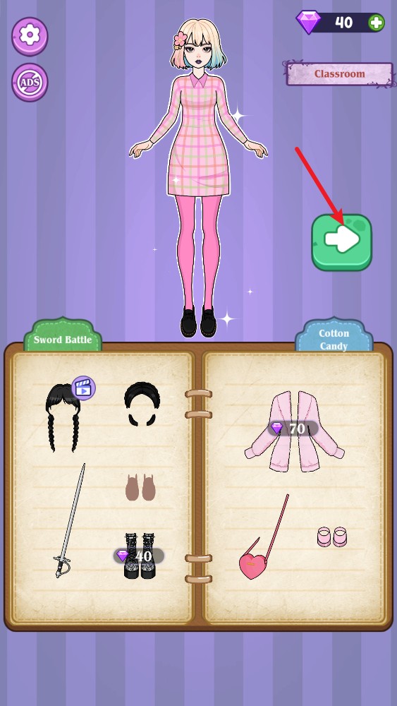 魔法日记纸上装扮