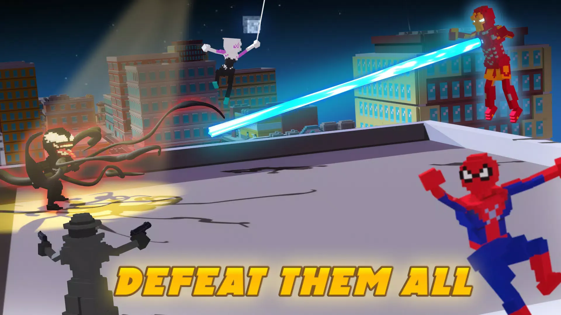 毒液蜘蛛侠像素城市截图2