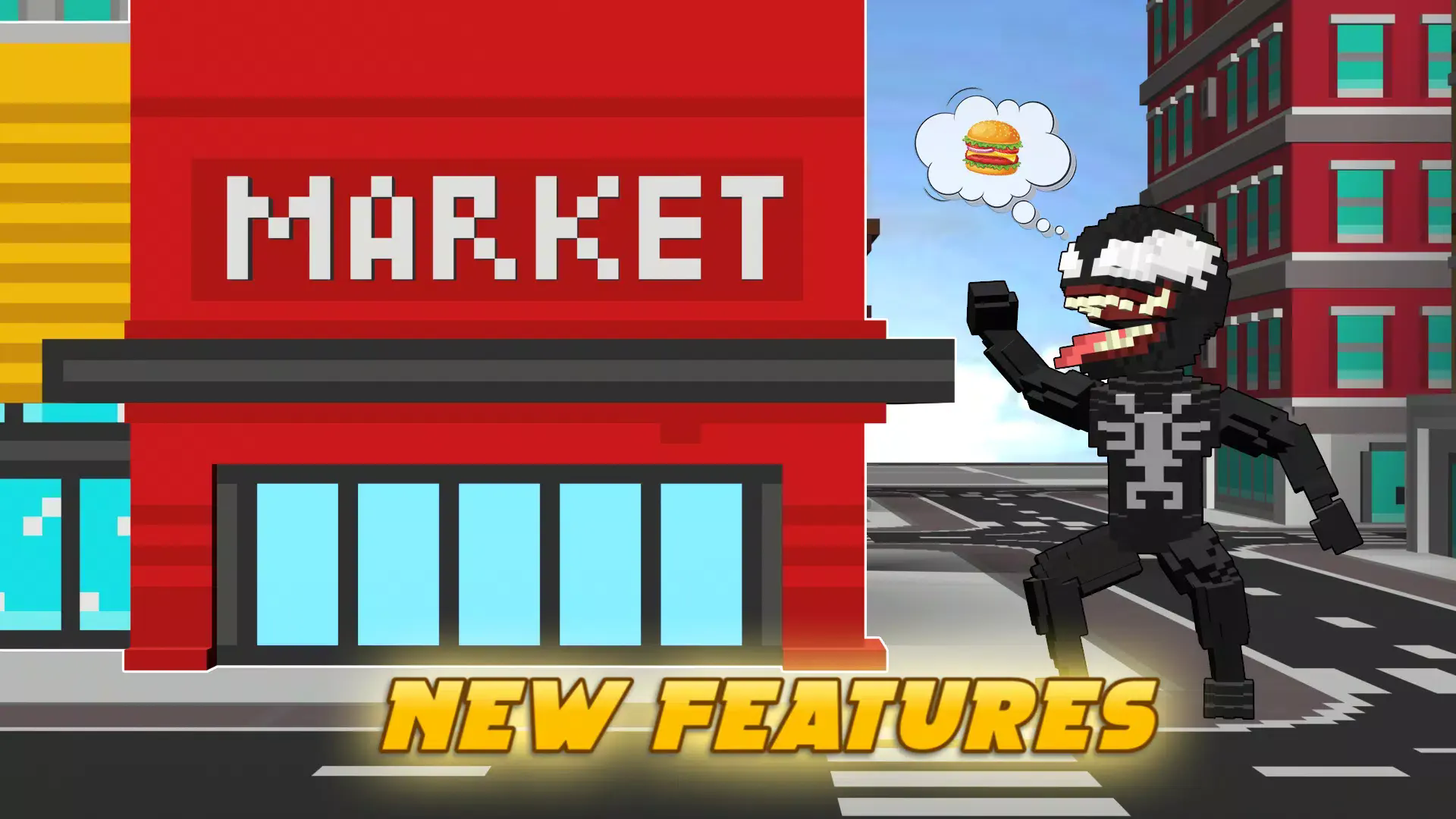 毒液蜘蛛侠像素城市截图3