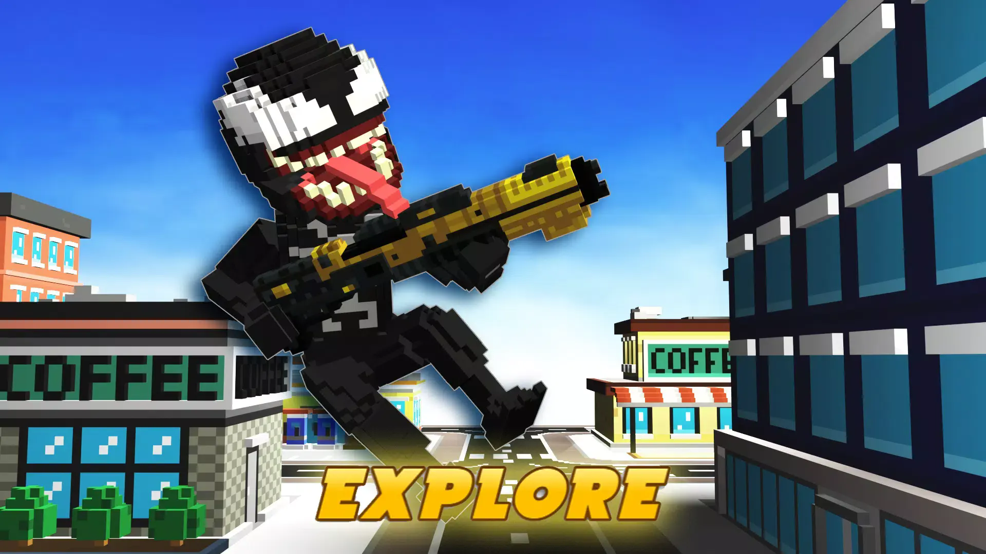 毒液蜘蛛侠像素城市