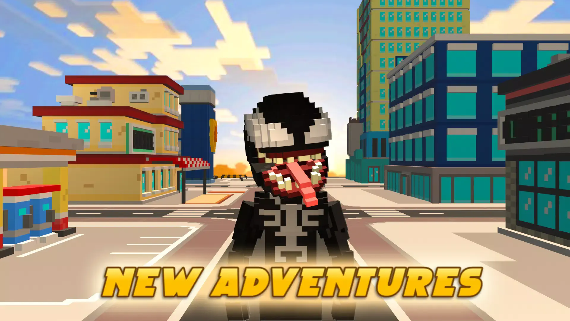 毒液蜘蛛侠像素城市