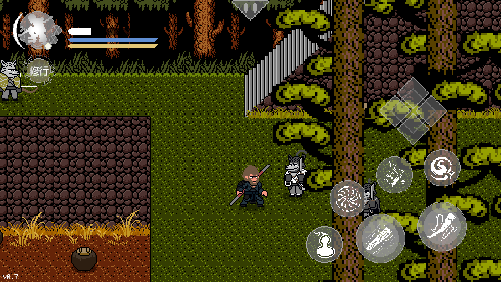 黑神话像素版0.7版本内置菜单截图1