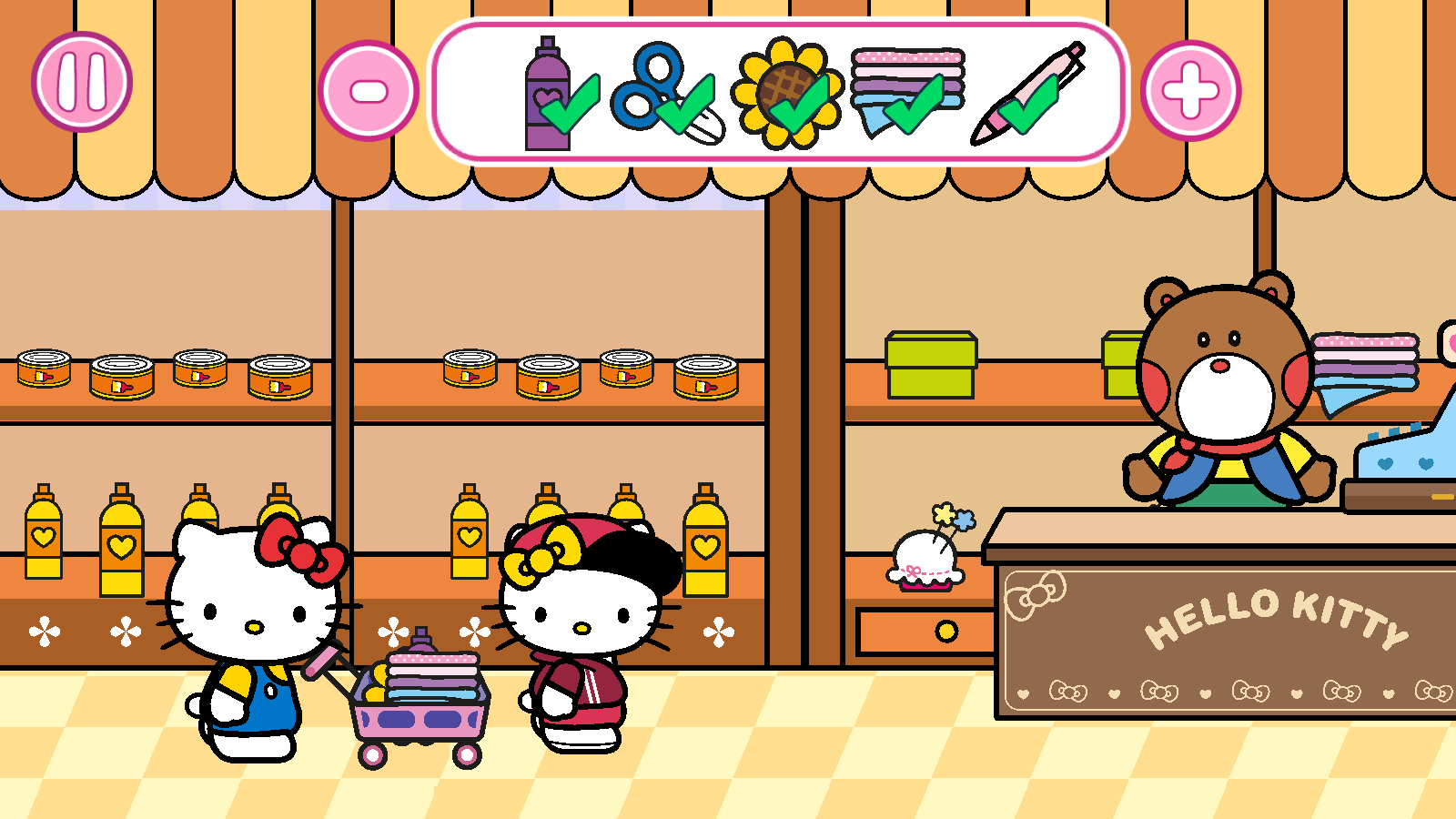 凯蒂猫孩子超级市场全解锁版截图3