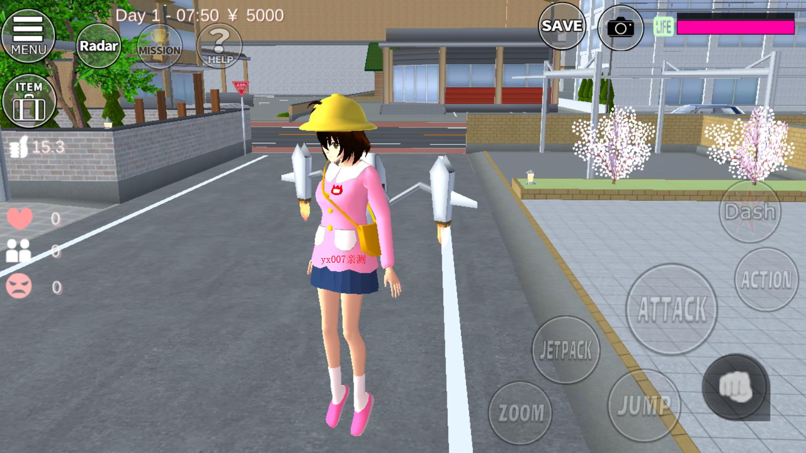 樱花校园模拟器英文版2025截图3
