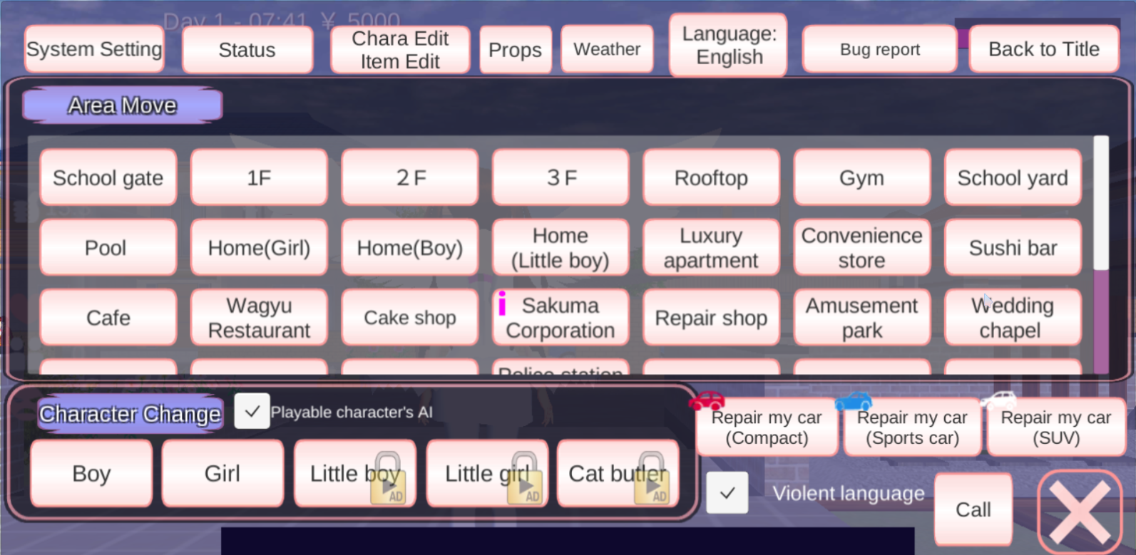 sakuraschoolsimulator英文版