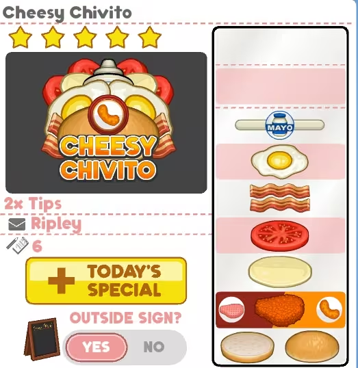 老爹炸鸡汉堡店内置菜单版