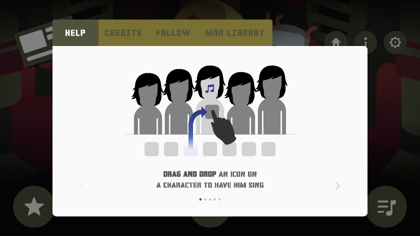 节奏盒子Dross模组角色试音界面