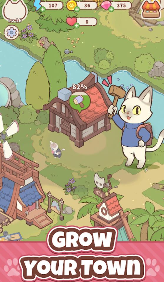 合并猫镇岛屿建造截图3