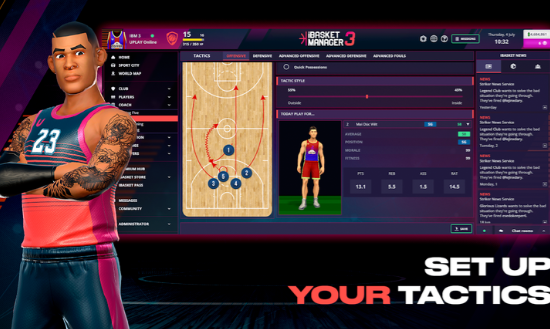 掌上篮球经理3截图1