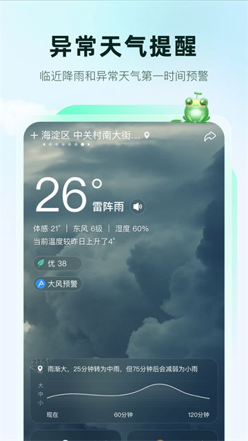 呱呱天气app截图2